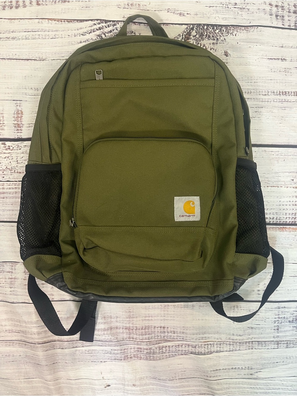 Carhartt Single Compartment Backpack Durable Water-Resistant - Olive Green